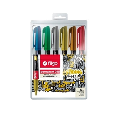Marcadores Filgo Metalizados x 6