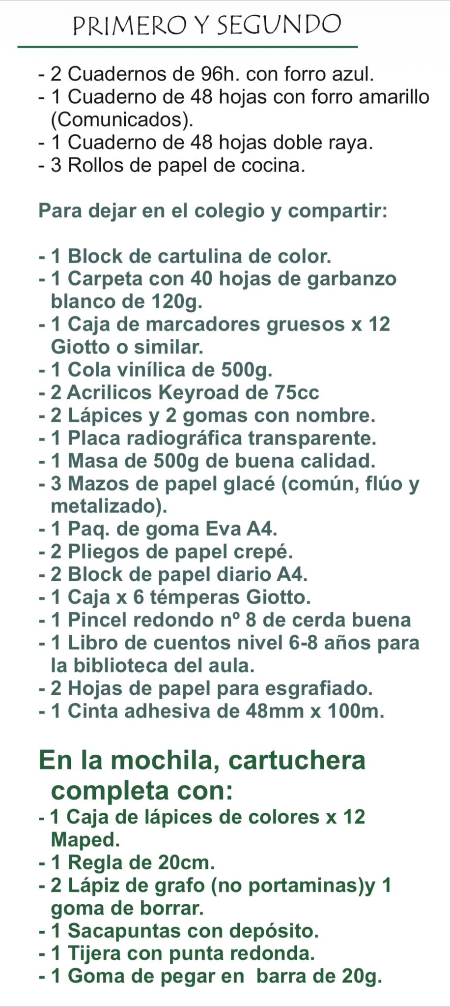 Lista Completa Giratierra 1º y 2º Curricular 2026