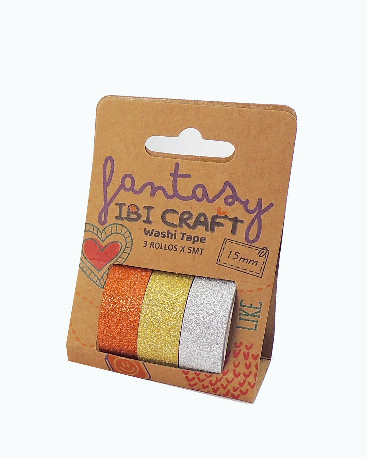 Cintas Ibi Craft Washi Tape Glitter