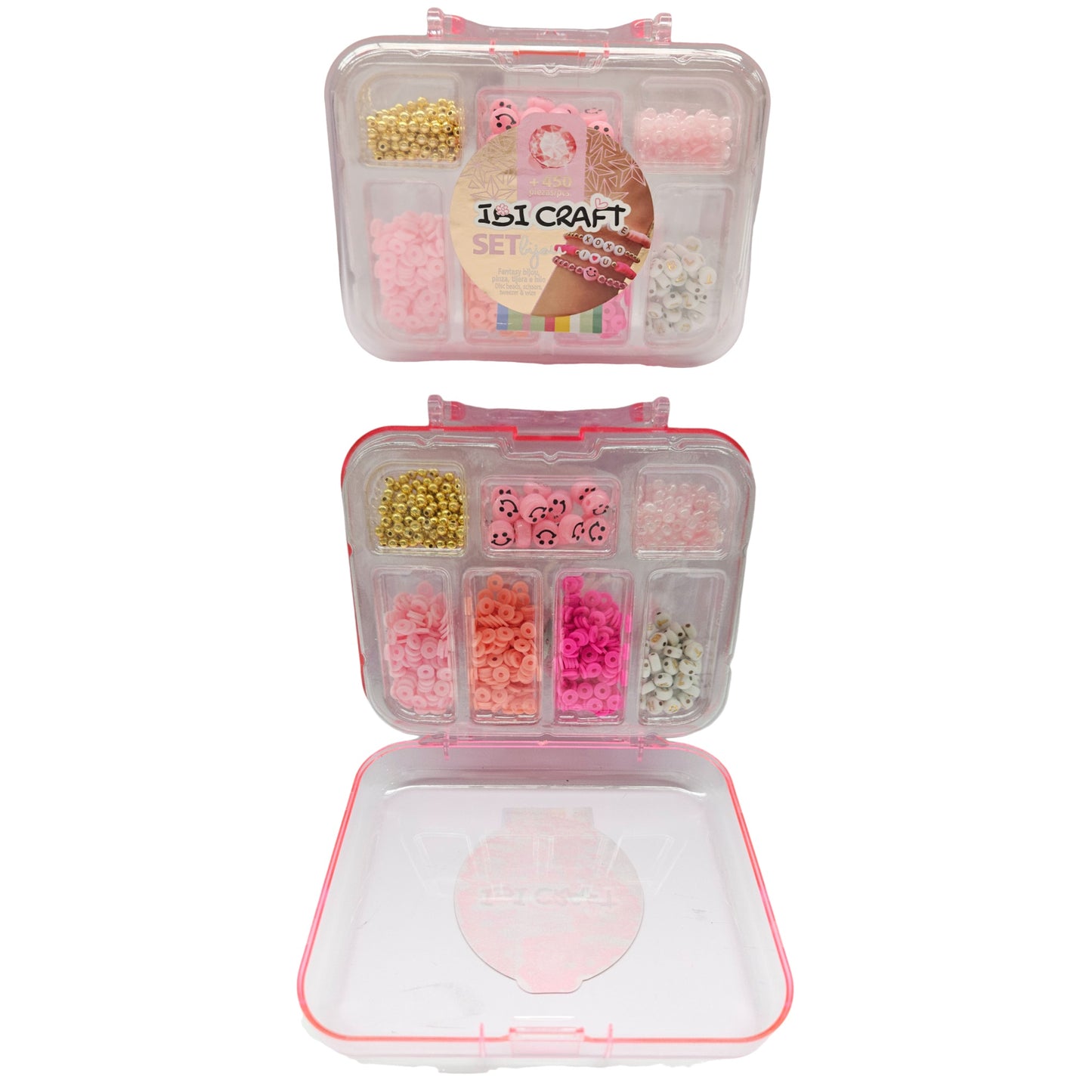 Set para hacer collares y pulseras IBI CRAFT 450 piezas