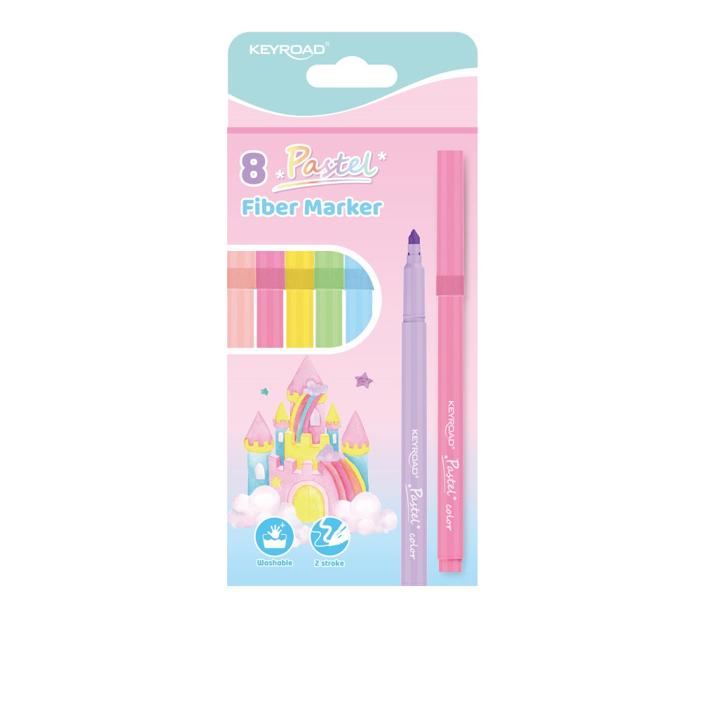 Marcadores Keyroad pastel x 8