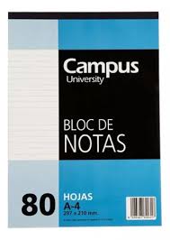 Block Campus A4 Rayado