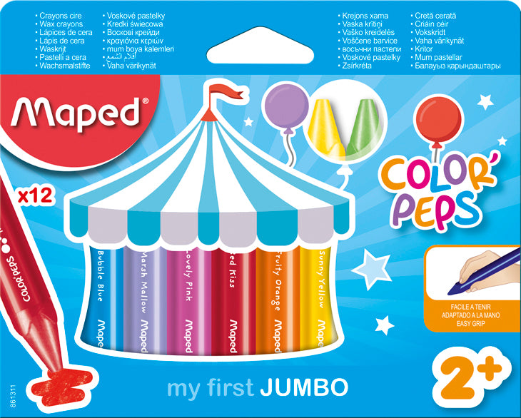 Crayones Maped Jumbo Triangulares x 12