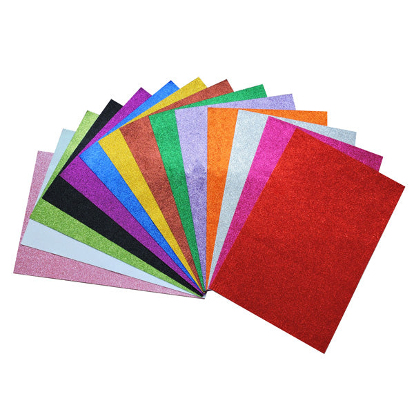 Goma Eva con brillantina 40cm x 60cm