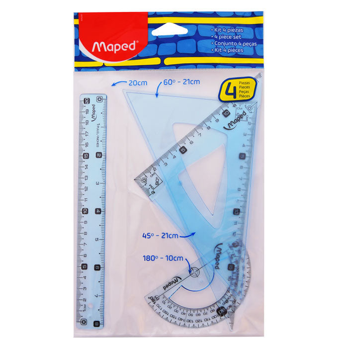 Juego de geometría Maped de 20cm
