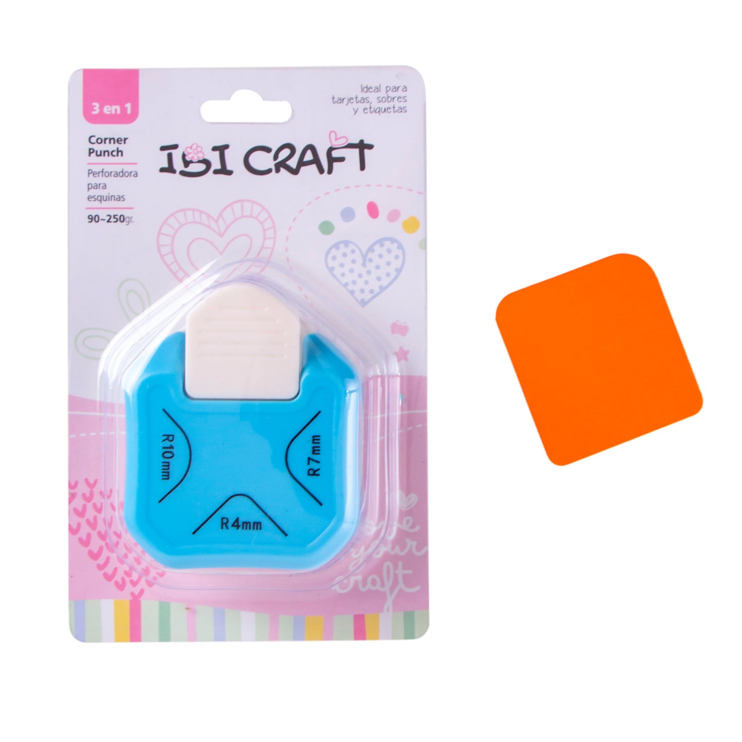 Perforadora de esquinas Ibi Craft con 3 cortes