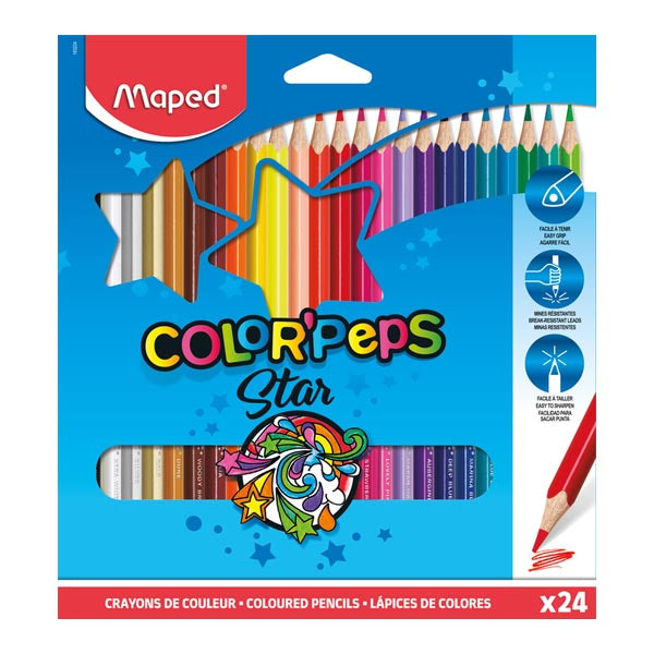 Lápices de colores Maped x 24