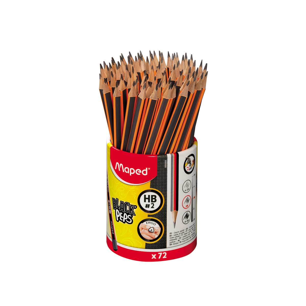 Lapiz Maped Black Peps HB con goma