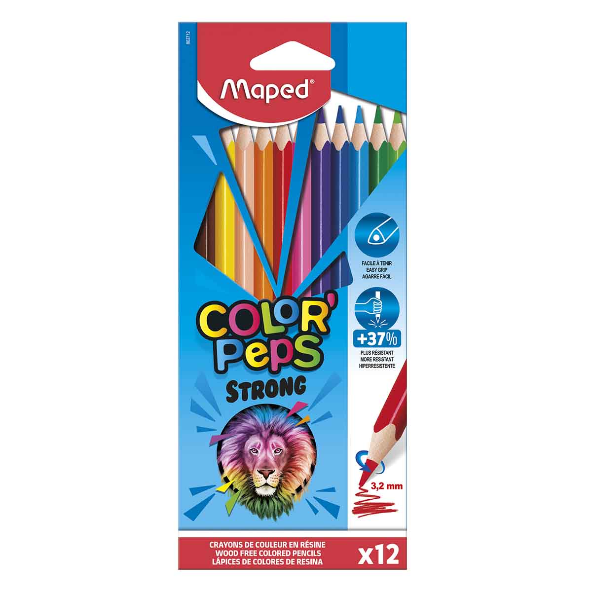 Lápices de colores Maped Strong x 12