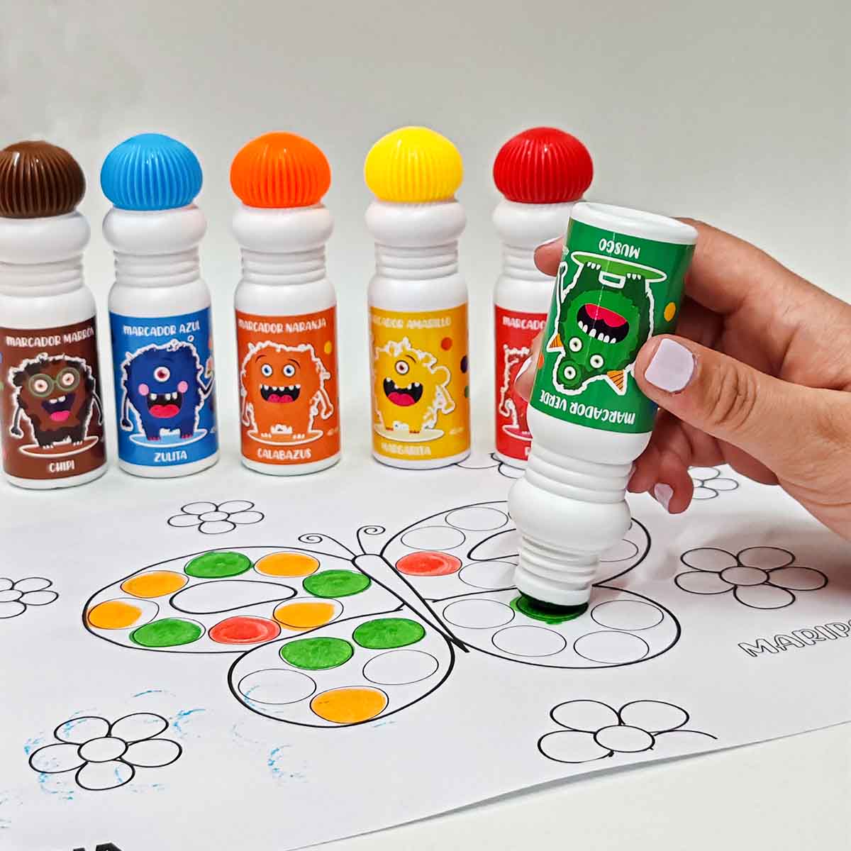 Marcadores Teoría de puntos x 6 + libro