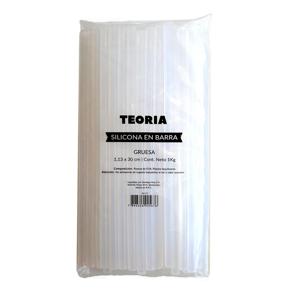 Barra de silicona gruesa