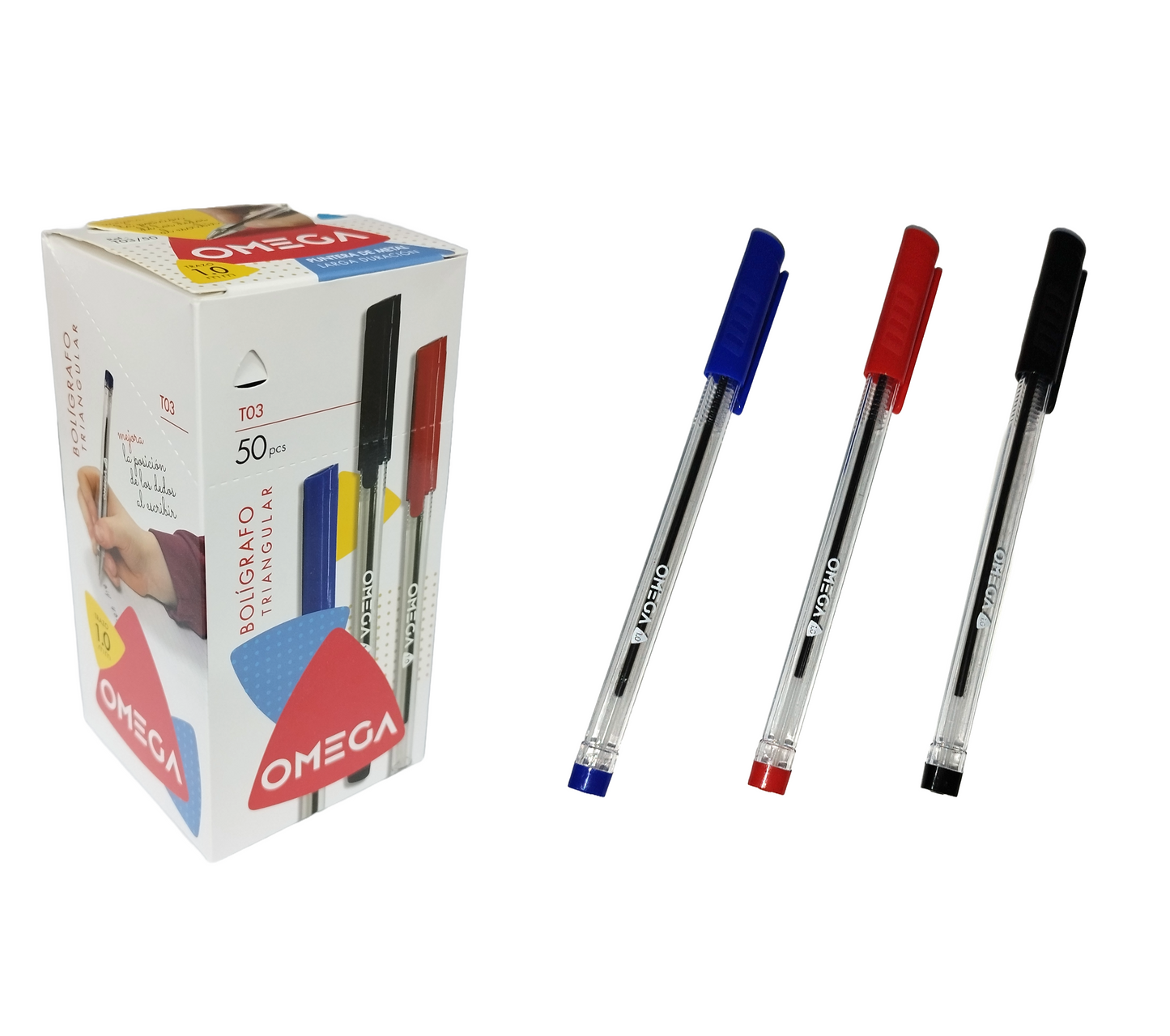 Boligrafo Omega t03 caja x 50