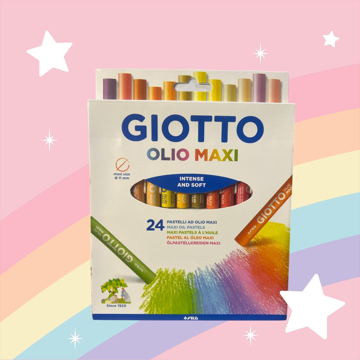Pasteles al óleo Giotto x 24