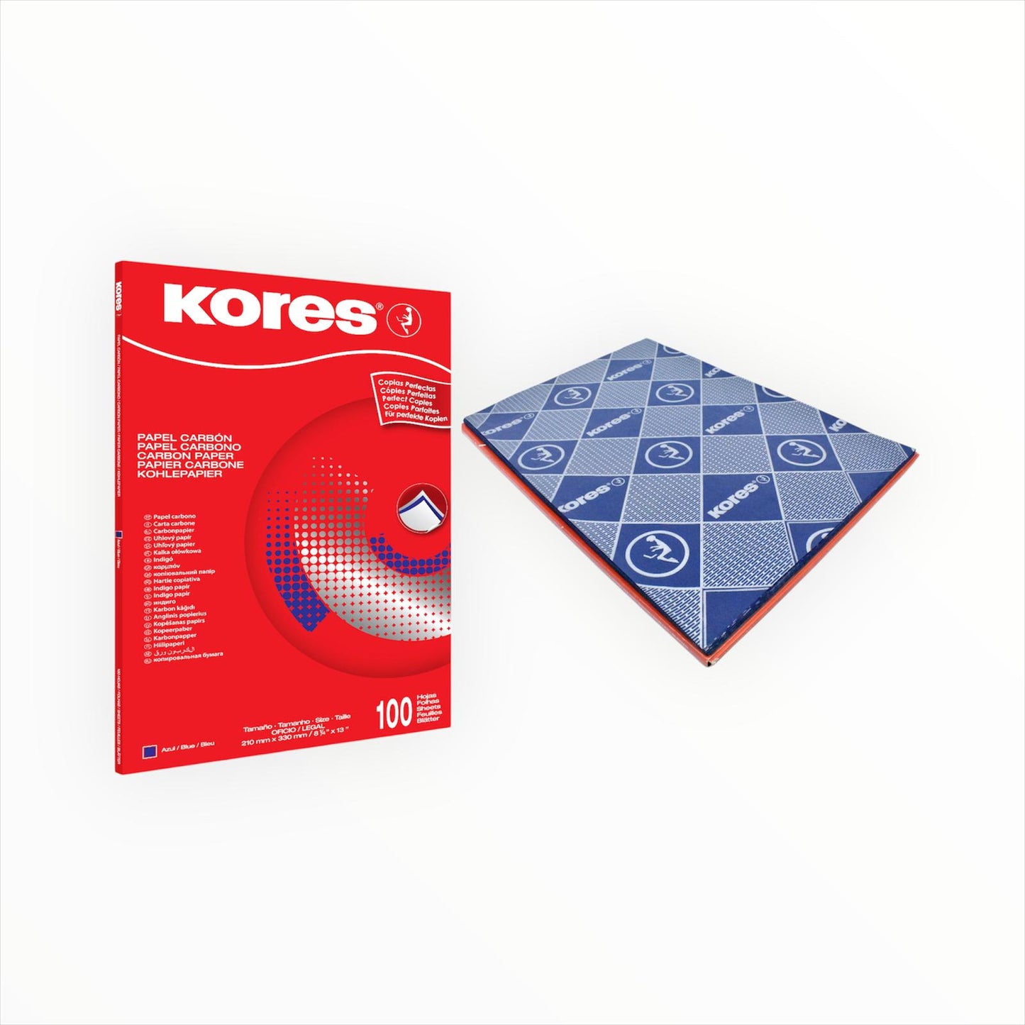 Papel carbónico Kores azul