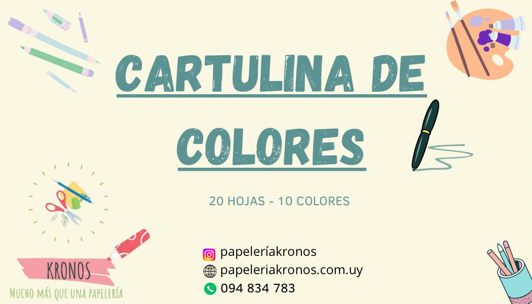 Block de Cartulina Kronos A4 de colores 20 hojas