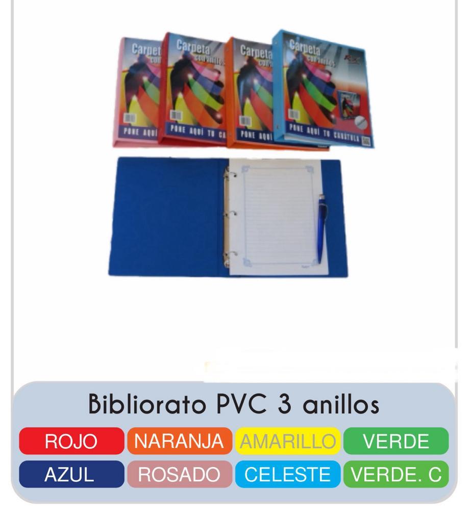 Carpeta Escolar con tres anillos