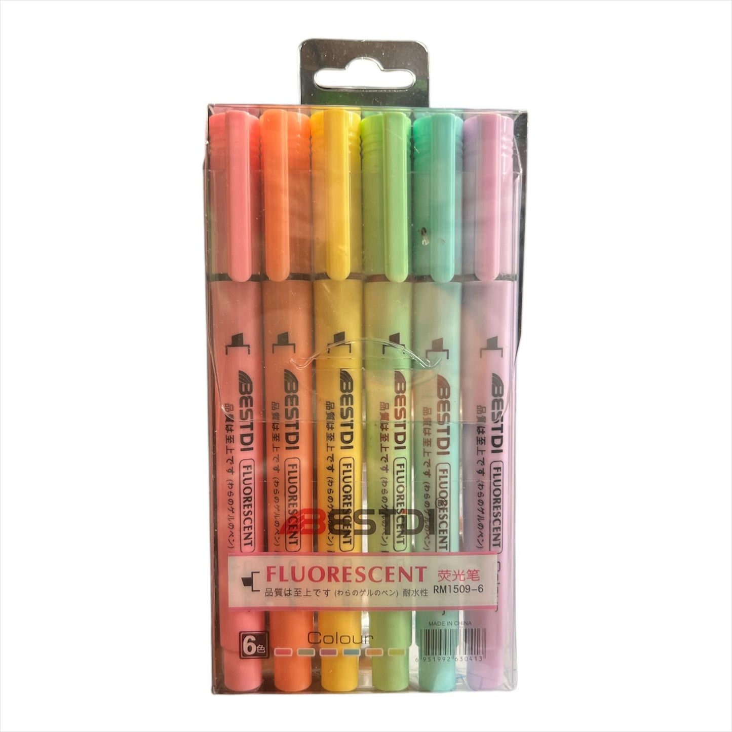 Destacadores Pastel finos x 6