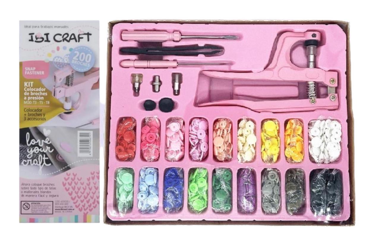 Set de Prensado Ibi Craft para broches a presión