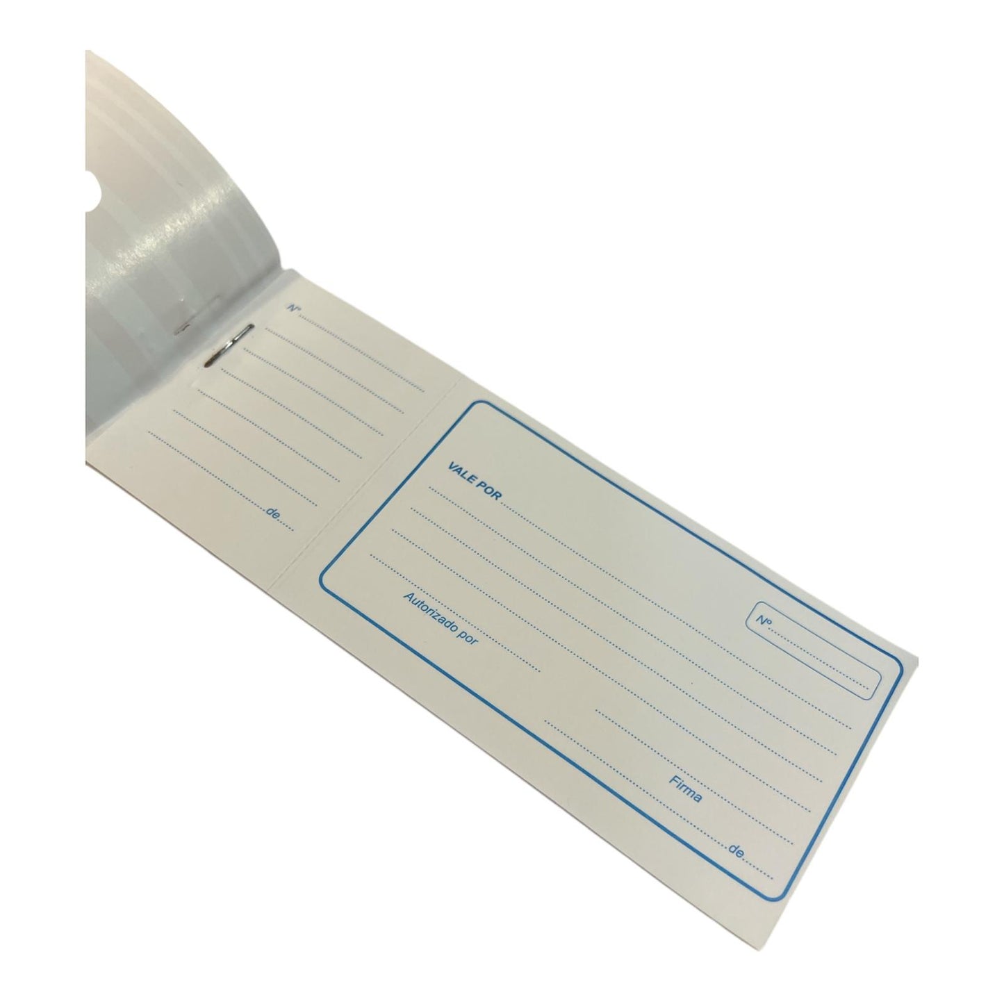 Libreta de Vales ( 18cm x 7cm)