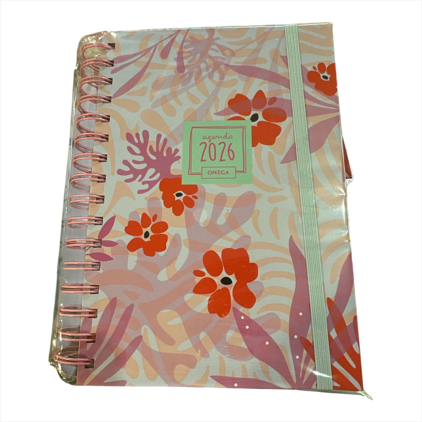 AGENDA OMEGA AG 40 DIA A DIA CON ESPIRAL Y ELÁSTICO