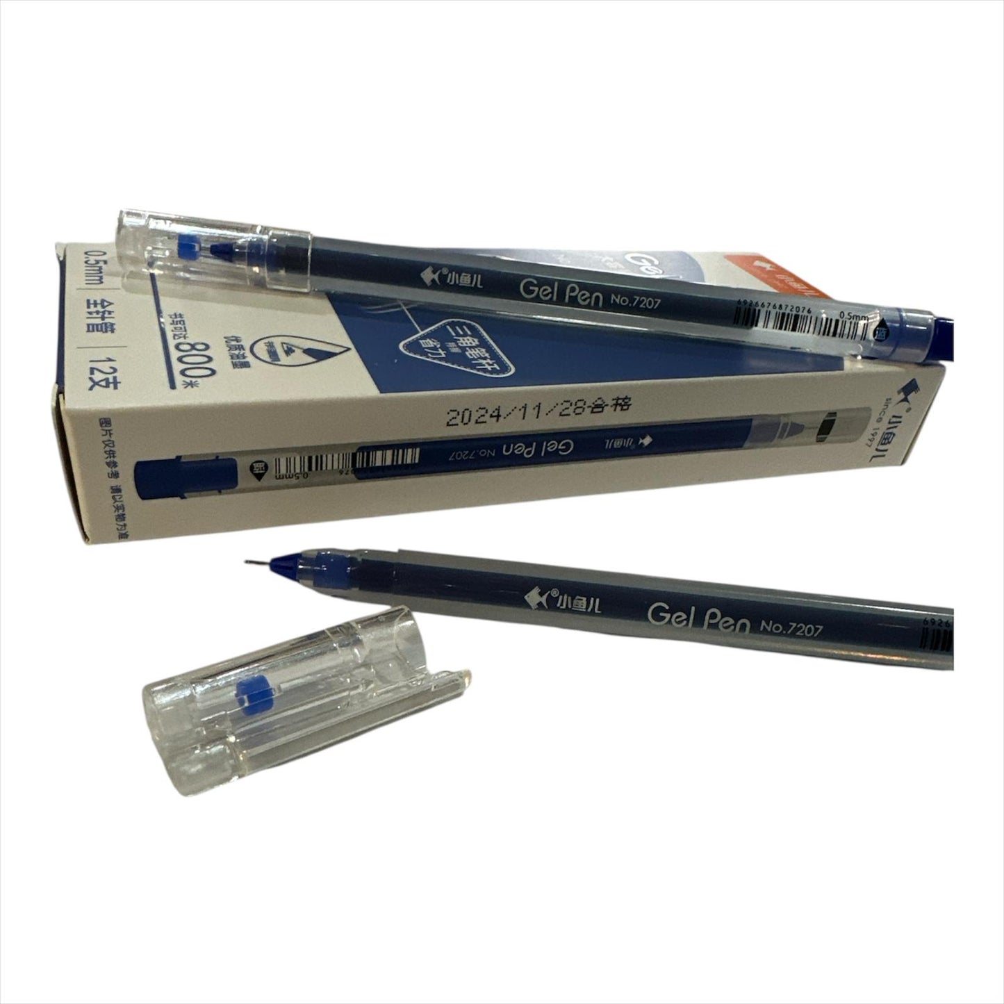 Bolígrafo de Gel Azul, Punta Aguja