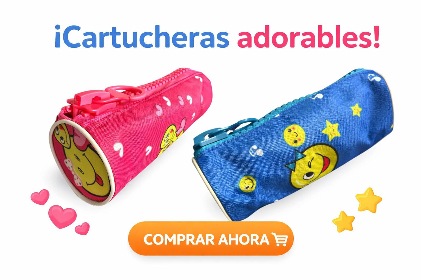 Cartuchera Saroo Emoji con Cierre Grande