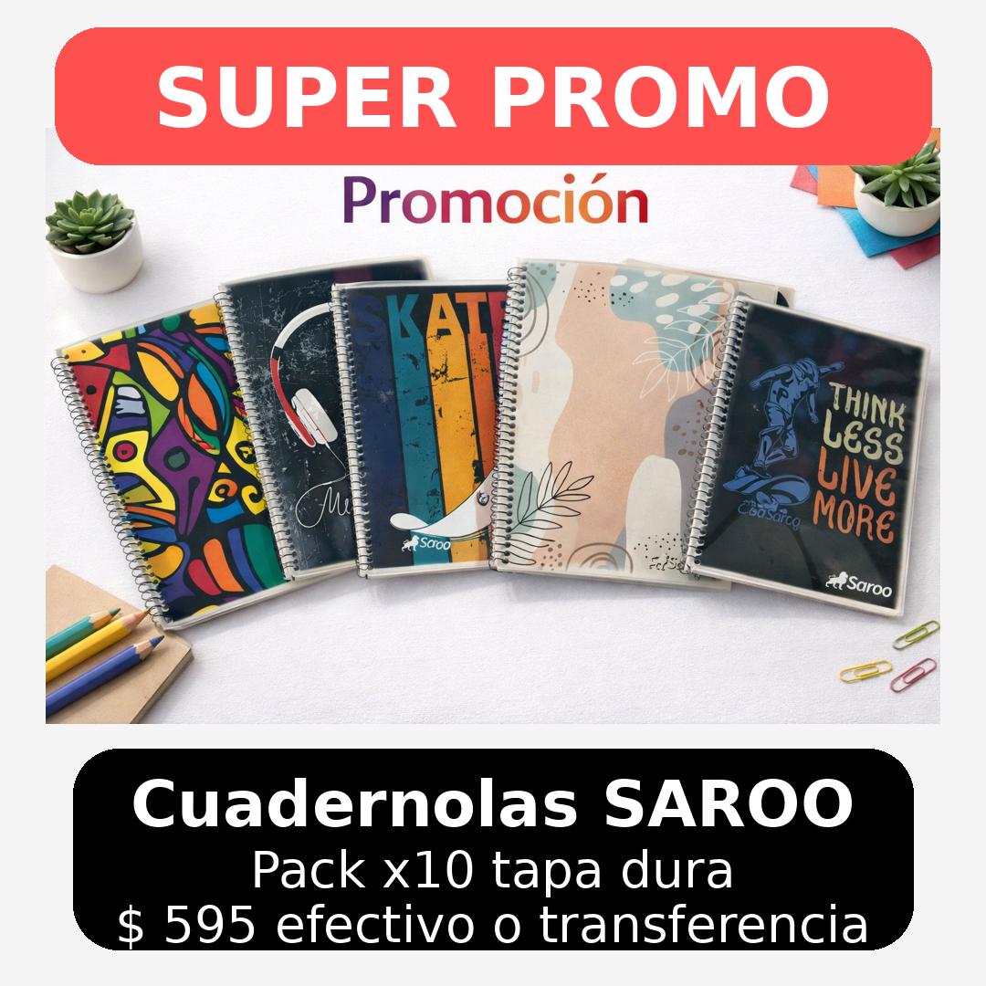 SUPER PROMOCION CUADERNOLA SAROO