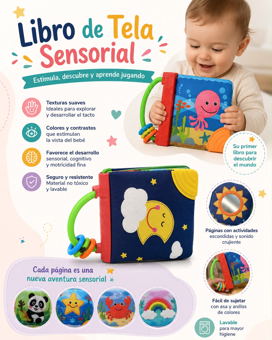 Libro de tela para Bebes