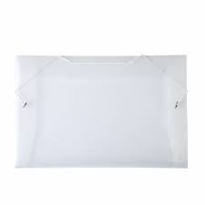 Carpeta Pvc A4 transparente con lomo de 3cm y elástico