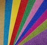 Cartón Corrugado A4 con Glitter x 6