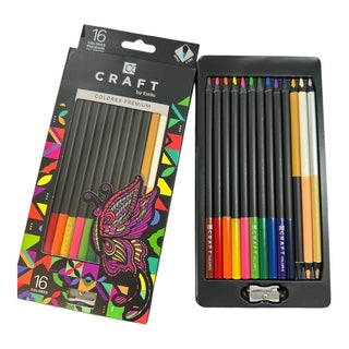 Lápices de Colores Craft con 16 tonos + sacapuntas
