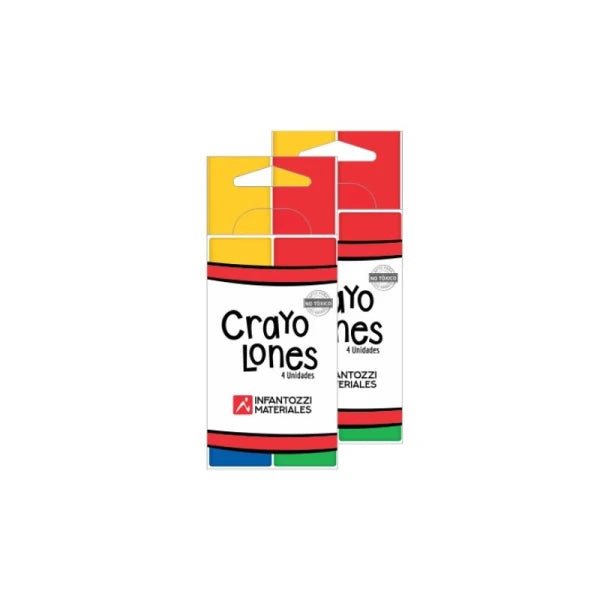 Crayolones Infantozzi x 4 unidades