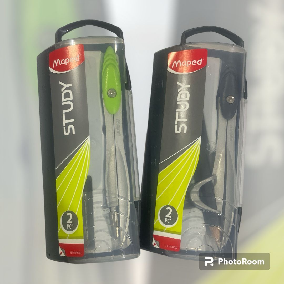 Compás Maped Study con abrazadera o grafo de 2mm.