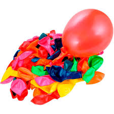 Globos de colores x 10 unidades