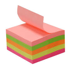 Notas Adhesivas Fluo 7,5 x 7,5, x 300 hojas