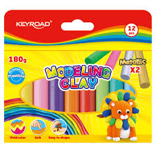 Plasticina Keyroad x 12 colores