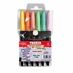 Marcadores Teoria Permanentes x 6