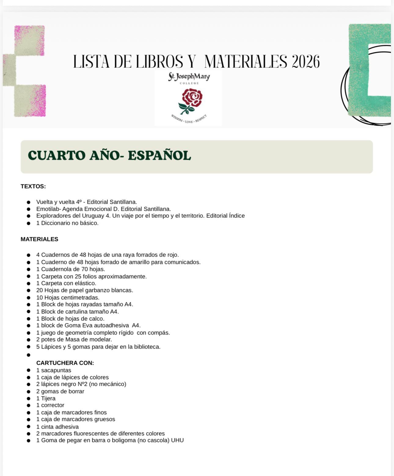 St. Joseph Mary 4° 2026