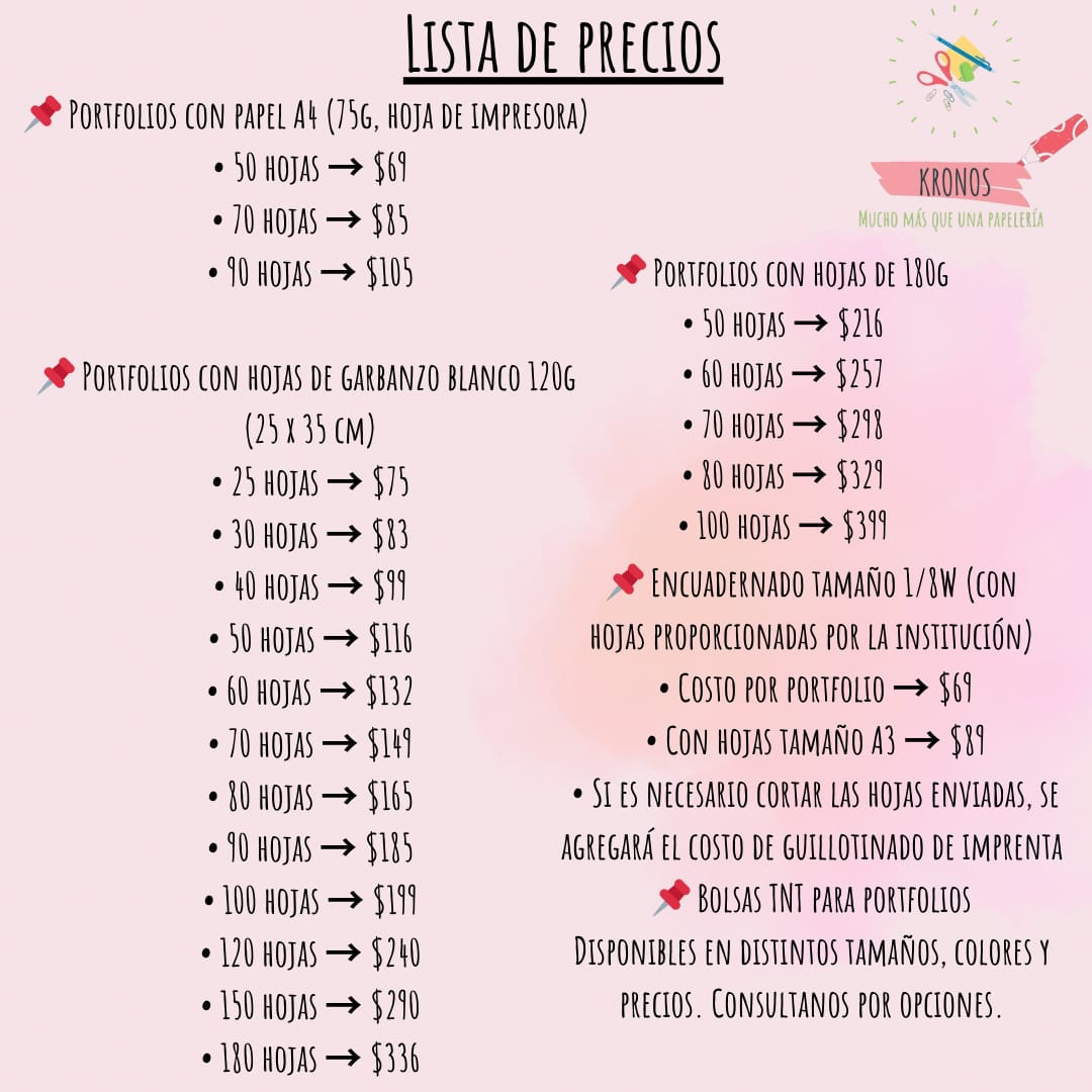 Espacio Para Docentes (PRECIOS MENOS 15% DE DESCUENTO, con excepción de los portfolios)