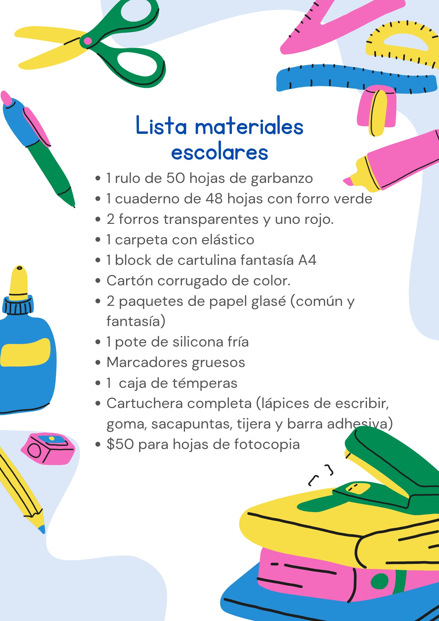 Lista Sugerida Escuela Nº 81, 2º año 2026