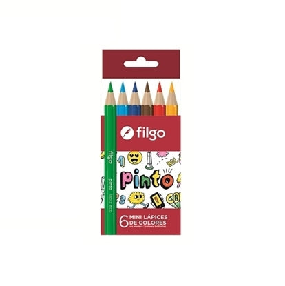 Lápices de colores Filgo cortos x 6