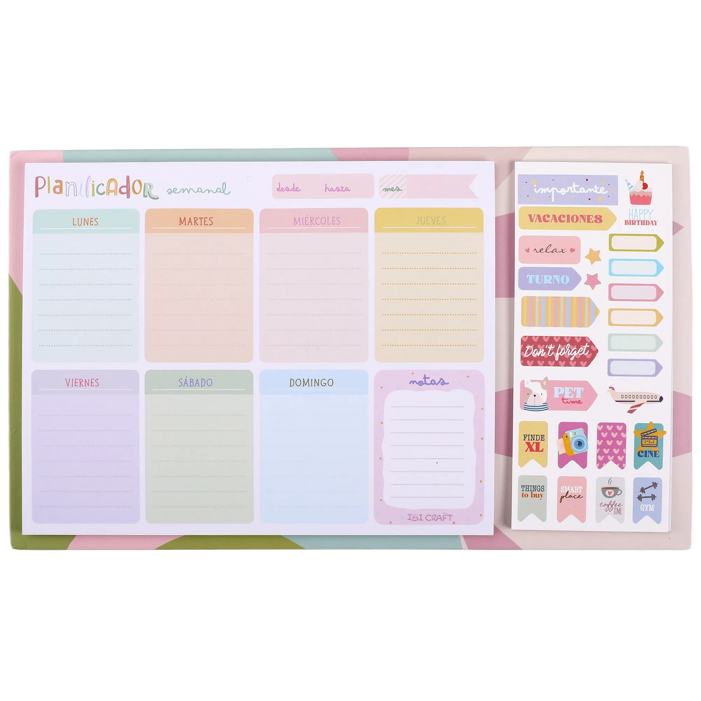 Planificador semanal IBI CRAFT