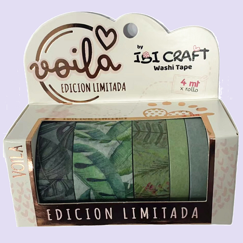 Cintas Ibi Craft Washi Tape Vintage, Hojas, Creativa, Correo Bonito o Travel