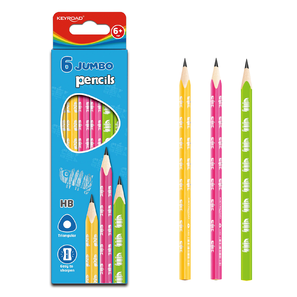 Lapiz de escribir Keyroad jumbo triangular