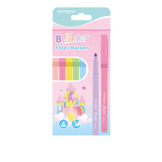 Marcadores Keyroad pastel x 8