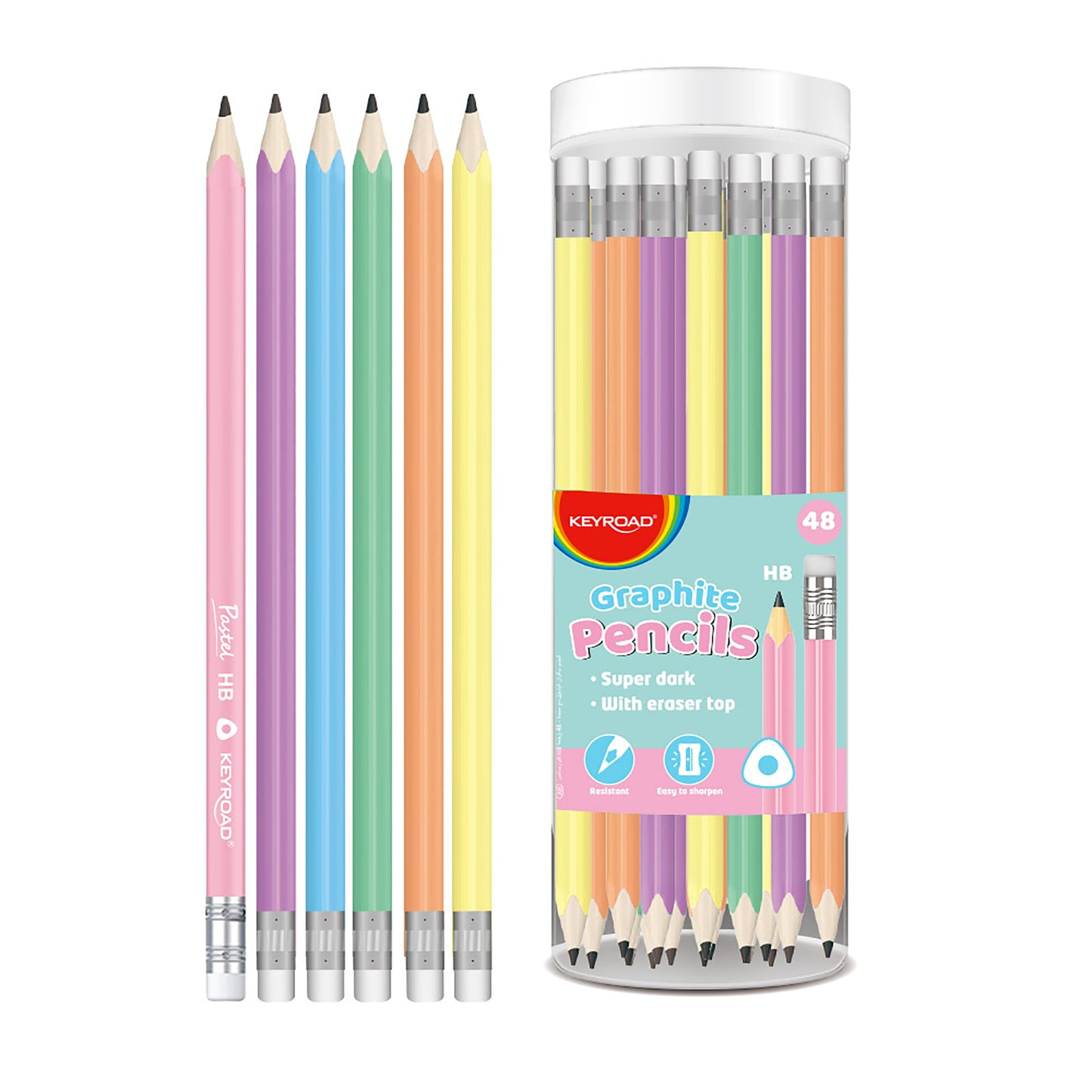 Lapiz de escribir Keyroad con goma