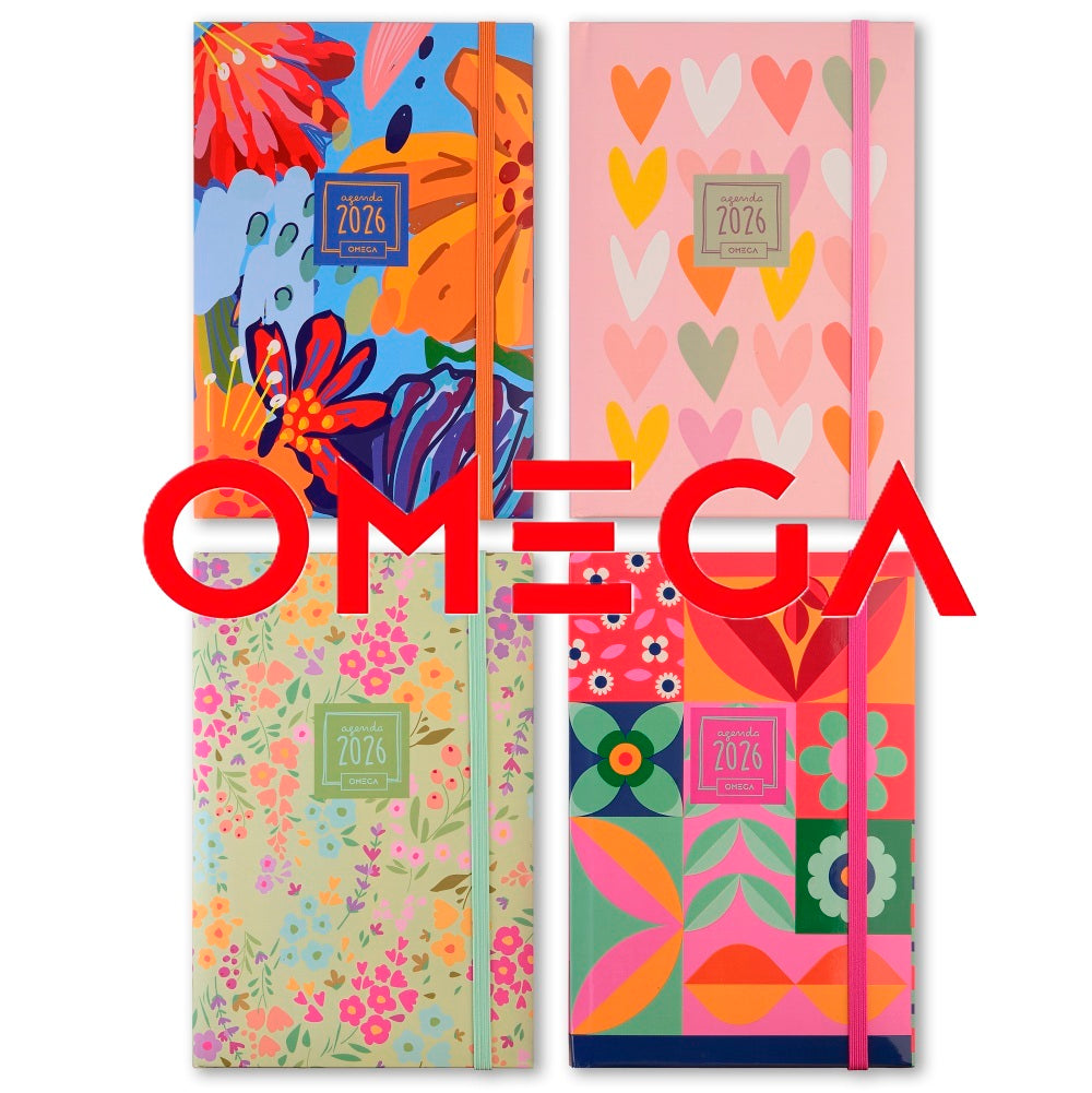 Agenda Omega Semana  a la vista A5 Design con elástico