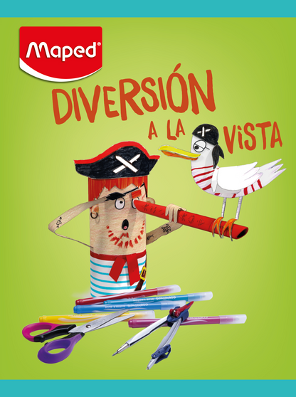Cuaderno Maped liso de 48 hojas