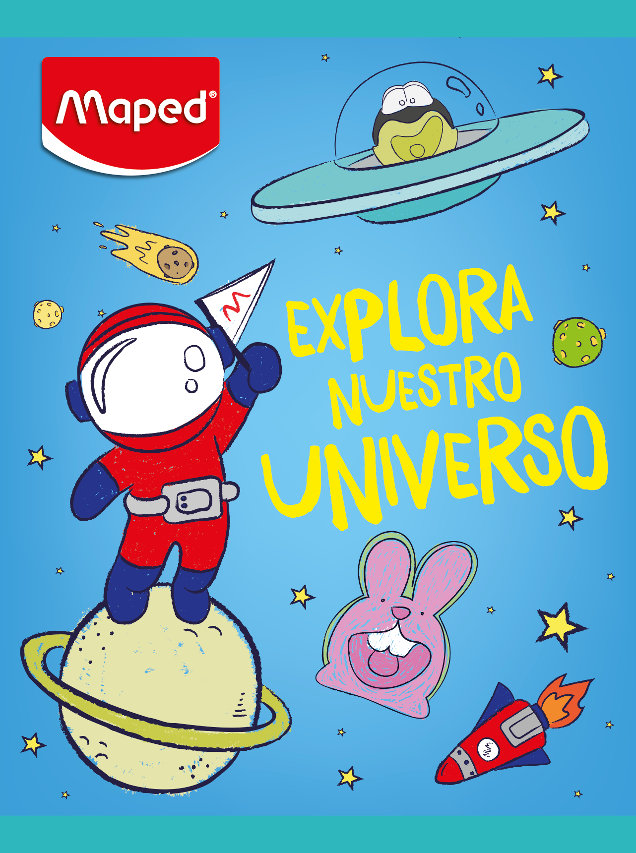 Cuaderno Maped liso de 48 hojas
