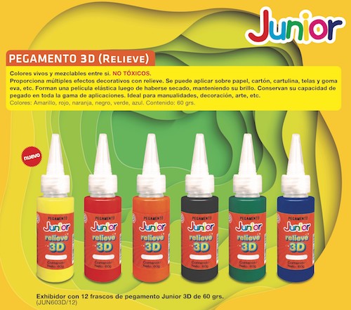 Adhesivo Junior 3D